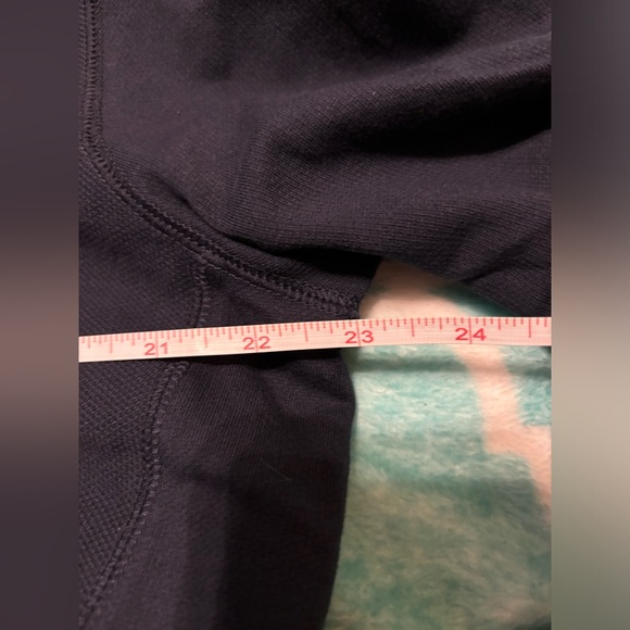 NWT Michael Kors long sleeve kangaroo pocket Navy Blue Woman’s  LARGE Polo Shirt - Picture 8 of 8